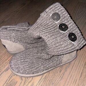 UGG Knit Button Boots